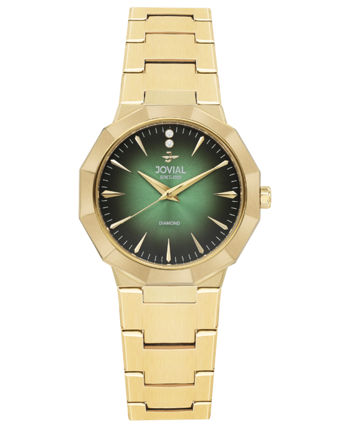 Jovial Klocka Dam 1515 LGMQ 09D - 32 MM DIAMOND WATCH