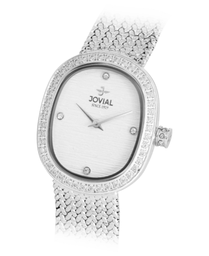 Jovial Silver Klocka 1532 LSMQ 02 E - 26,5 x 31,5 MM