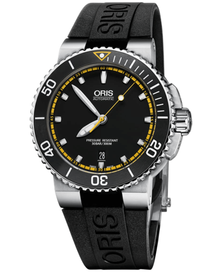 Oris Diving Svart/Gummi 43 mm