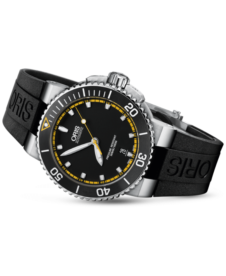 Oris Diving Svart/Gummi 43 mm