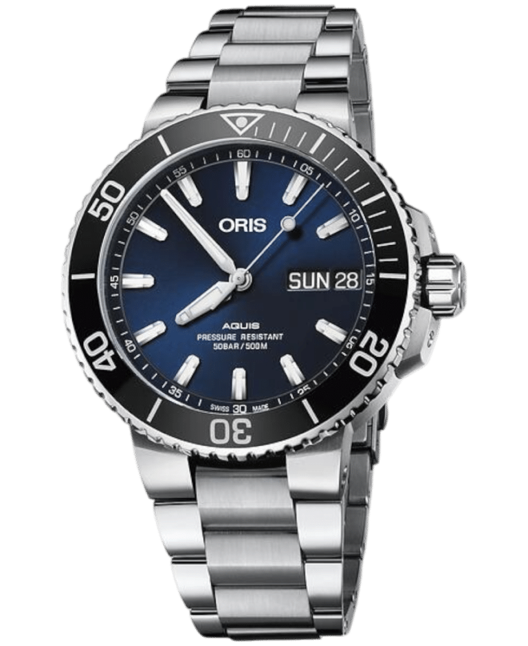 AQUIS DATE BLUE 43,5 mm 01-733-7730-4135-07-8-24-05PEB