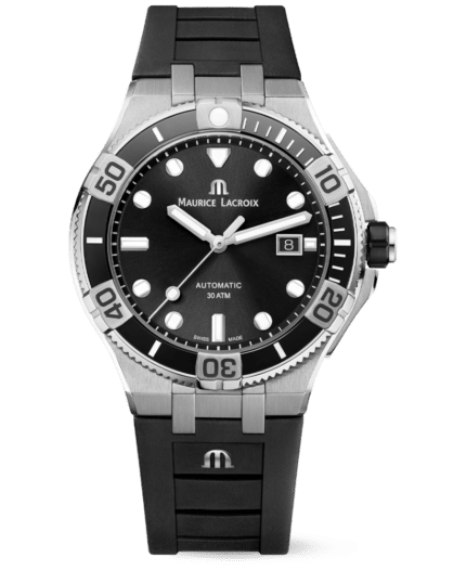 Maurice Lacroix Aikon Svart/Gummi 43 mm