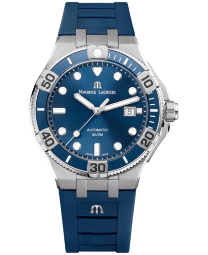 Maurice Lacroix Aikon Blå/Gummi 43 mm