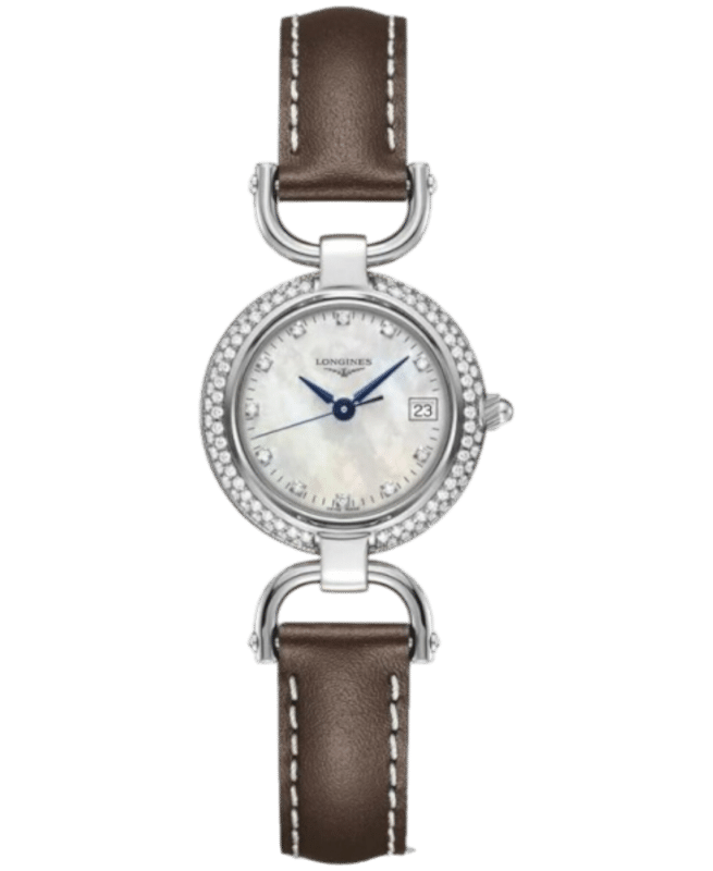 Longines Equestrian Vit/Läder 26 mm