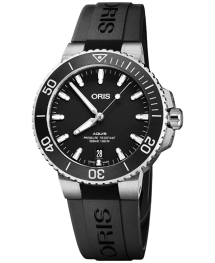 Oris Diving SvartGummi 39.5 mm