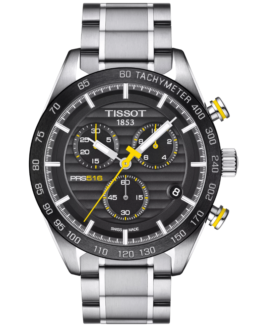 Tissot PRS 516 Chronograph Svart/Stål 42 mm