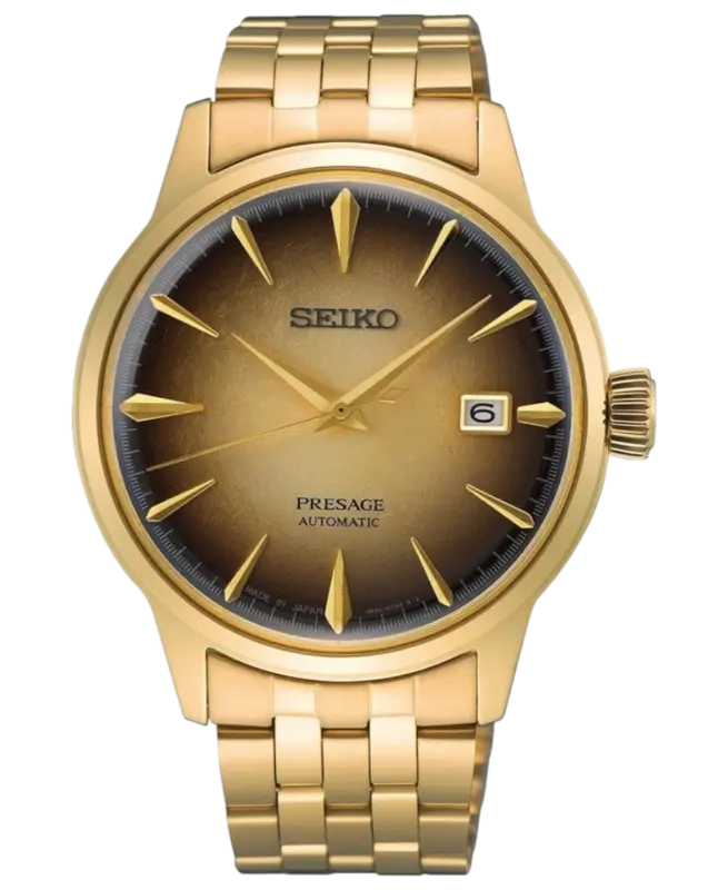 Seiko Presage Automatiskt Brun/Gulguldtonat stål 40.5 mm SRPK48J1