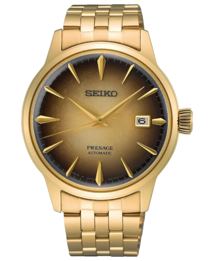 Seiko Presage Automatiskt Brun/Gulguldtonat stål 40.5 mm SRPK48J1