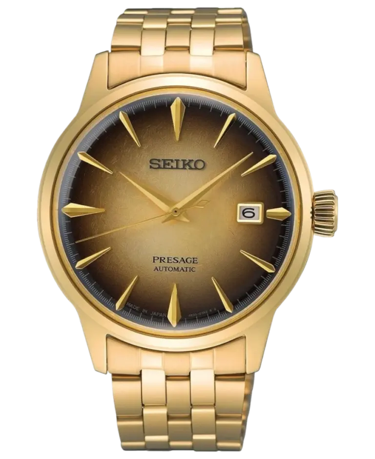 Seiko Presage Automatiskt Brun/Gulguldtonat stål 40.5 mm SRPK48J1